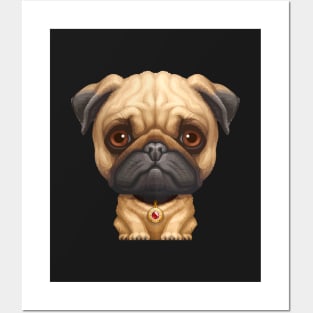 Pug Posters and Art